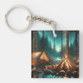 ライト付きキャンプかわいらし場 キーホルダー (正面)