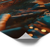 ライト付きキャンプかわいらし場 ポスター (角)