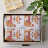 ライト付きクリスマスキツネ 薄葉紙 (ギフト)