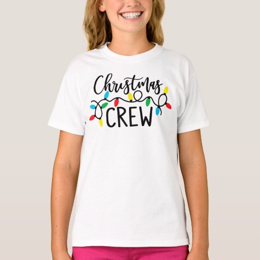 ライト付きクリスマスクルー Tシャツ (正面)
