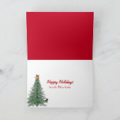 ライト付きクリスマスゴールデンレトリバー シーズンカード (内部)