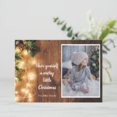 ライト付きクリスマスフォトカード シーズンカード (スタンド正面)