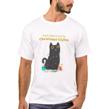 ライト付きクリスマス猫