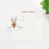 ライト付きトナカイのクリスマスプレゼントラベル (デスク)