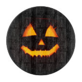 ライト付きハロウィーンのカボチャのちょうちん カッティングボード (正面)
