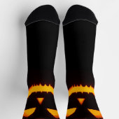 ライト付きハロウィーンのカボチャのちょうちん ソックス (上部)