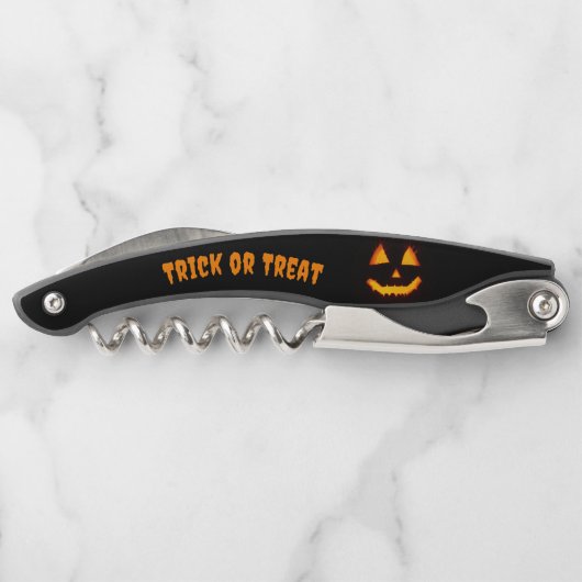 ライト付きハロウィーンのカボチャのちょうちん ソムリエナイフ (裏面)