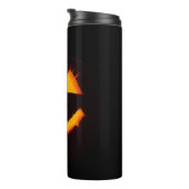 ライト付きハロウィーンのカボチャのちょうちん タンブラー (回転右)