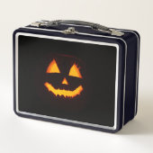 ライト付きハロウィーンのカボチャのちょうちん メタルランチボックス (正面)