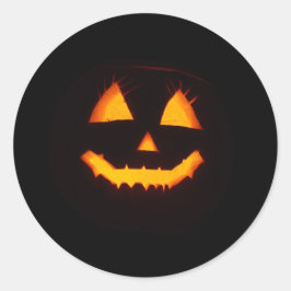 ライト付きハロウィーンのカボチャのちょうちん ラウンドシール