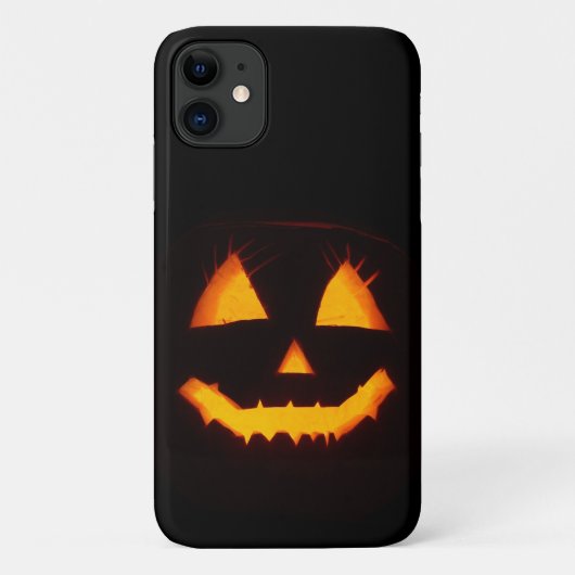 ライト付きハロウィーンのカボチャのちょうちん Case-Mate iPhoneケース (裏面)