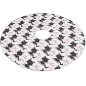 ライト付きバ怒ーフバグ黒い子猫 ブラッシュドポリエステルツリースカート (アングル)