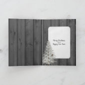 ライト付きブラックウッドのクリスマス引用文 カード (内部)