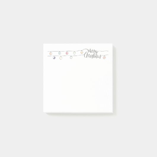 ライト付きメリークリスマスノート ポストイット (正面)