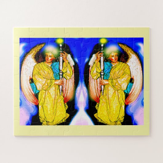 ライト付き天使 ジグソーパズル (横)