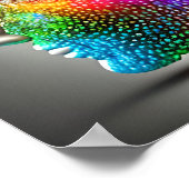 ライト付き心 ポスター (角)