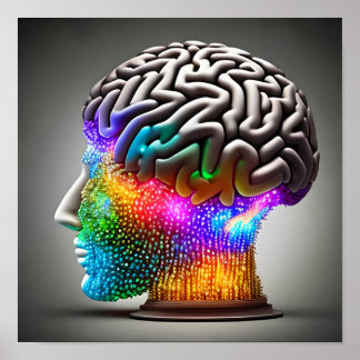 ライト付き心 ポスター