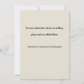 ライト付き木の背エレガント景 セーブザデート (裏面)