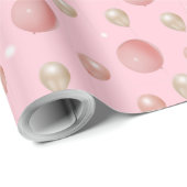 ライト付き豪華な3Dバルーンきらめく ラッピングペーパー (ロールコーナー)