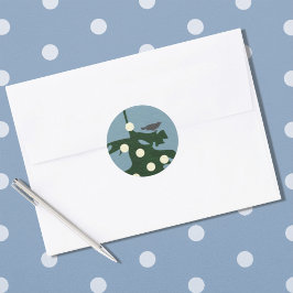 ライト付き鳥 ラウンドシール