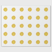 ライト休日の包装紙が付いている水球の球 ラッピングペーパー (フラット)