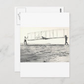 ライト兄弟のグライダー試験 ポストカード (正面/裏面)