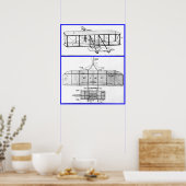 ライト兄弟の特許スケッチ1908 ポスター (キッチン)