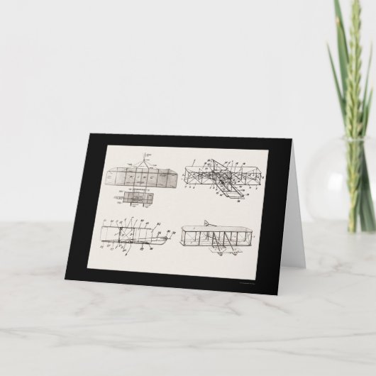 ライト兄弟の飛行機のパテントは1908年を計画します カード (正面)