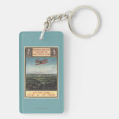 ライト兄弟の飛行機 キーホルダー (裏面)