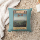 ライト兄弟の飛行機 クッション (ブランケット)