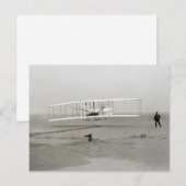 ライト兄弟の飛行機 初の飛行 航空 ポストカード (正面/裏面)