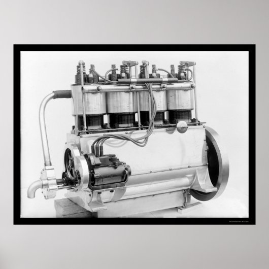 ライト兄弟航空機エンジン1911 ポスター (正面)