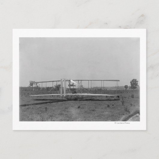 ライト兄弟飛行機クローズアップビュー ポストカード (正面)