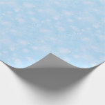 ライト及び雪片のBlue- Christmas Lt ラッピングペーパー<br><div class="desc">ライト及び雪片のBlue- Christmas Ltの包装紙…</div>