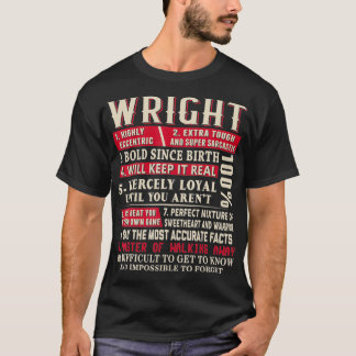 ライト名ギフトライトWright姓 Tシャツ