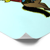 ライト女性のカーボーイオンホース ポスター (角)