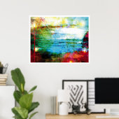 ライト抽象芸術5:この愛のみ ポスター (ホームオフィス)