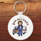 ライト救急医療隊員ガール キーホルダー (正面)