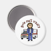 ライト救急医療隊員ガール マグネット (正面/裏面)