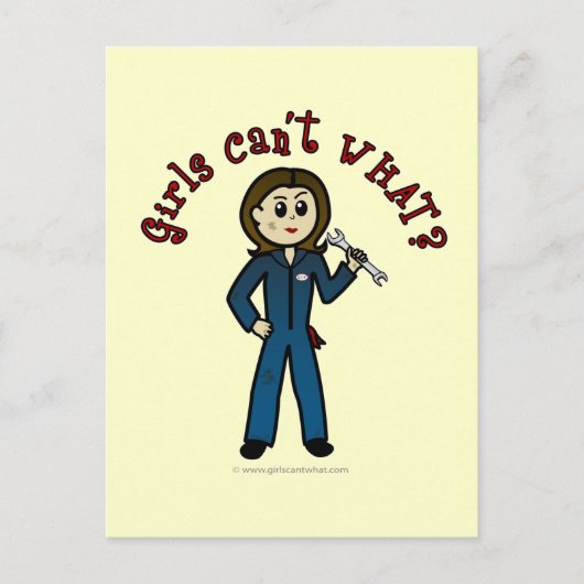 ライト整備士ガール ポストカード (正面)