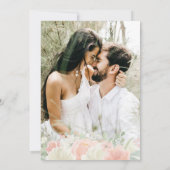 ライト春フローラ写真Save The Date 招待状 (裏面)