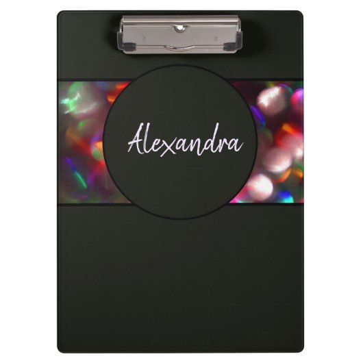 ライト白熱［赤熱］光を放つクリップボード クリップボード (正面)