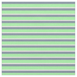 ライト石板グレー、緑、白の色の線 ファブリック