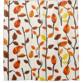 ライト紅葉パターン シャワーカーテン (正面)