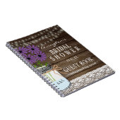 ライト素朴なブライダルシャワーのゲストブック|の一連 ノートブック (右側)