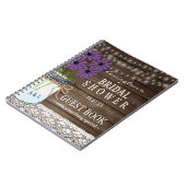 ライト素朴なブライダルシャワーのゲストブック|の一連 ノートブック (左側)