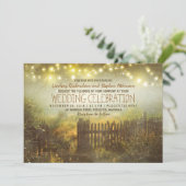 ライト素朴な国の結婚式招待状の一連 招待状 (スタンド正面)