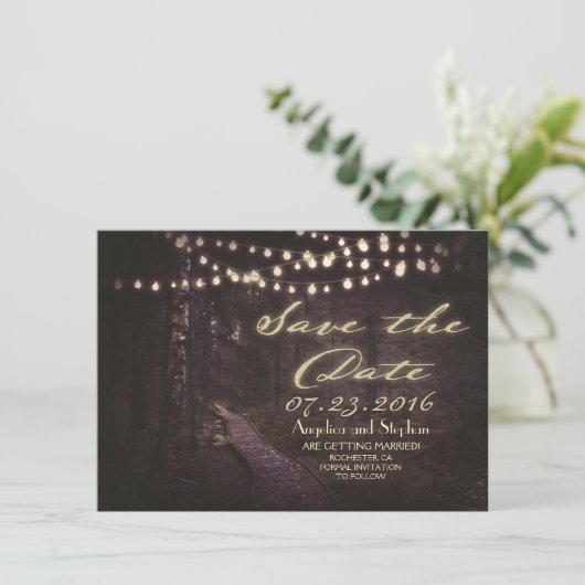 ライト素朴な木の一連は日付を救います セーブザデート (スタンド正面)