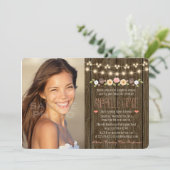 ライト素朴なSweet sixteenの赤面の一連 招待状 (スタンド正面)