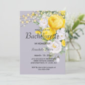 ライト素朴イエローフローラバチュラーパーティ 招待状 (スタンド正面)